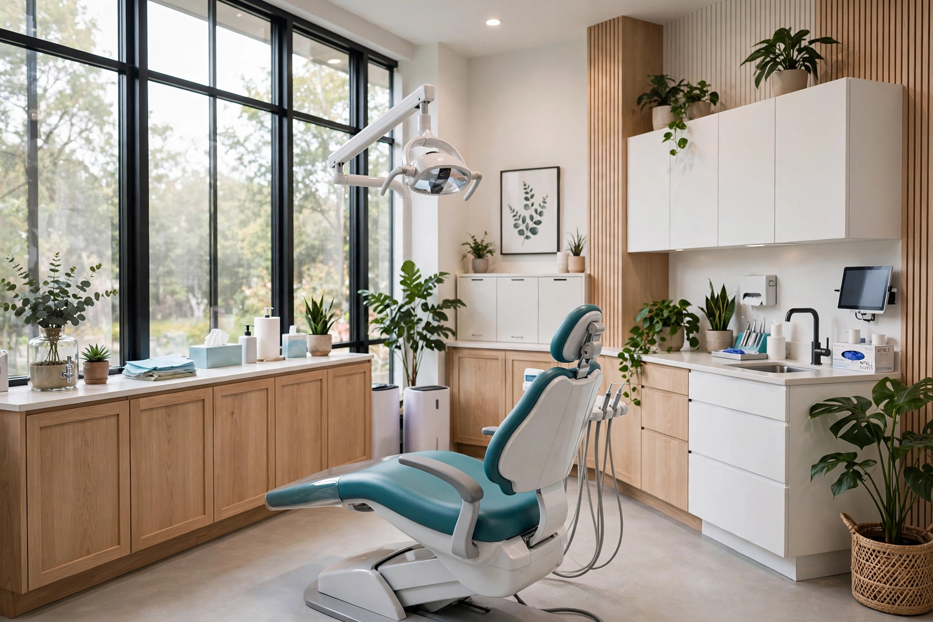 Concept image of a modern dental treatment room