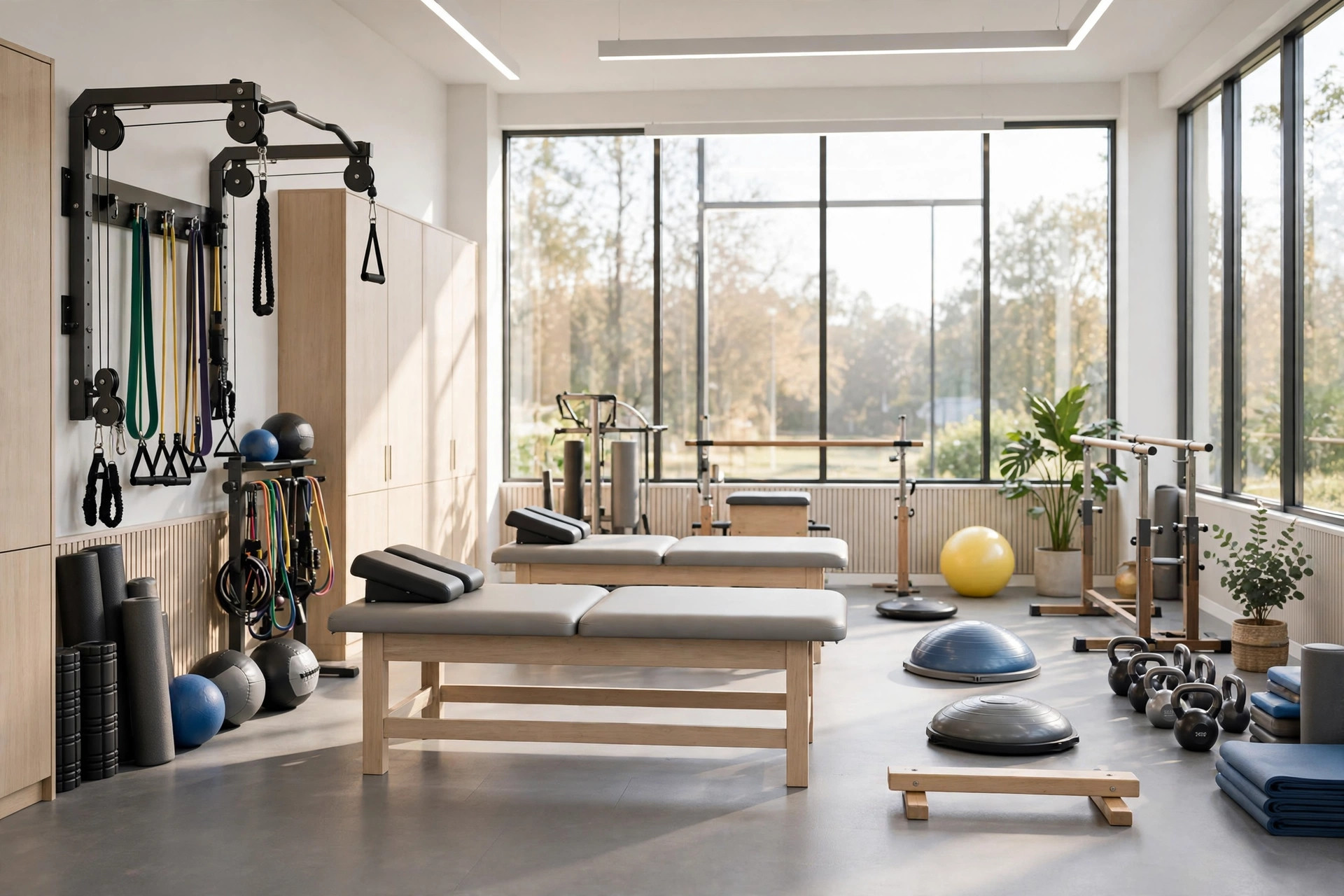 Concept imagery: rehab exercise area