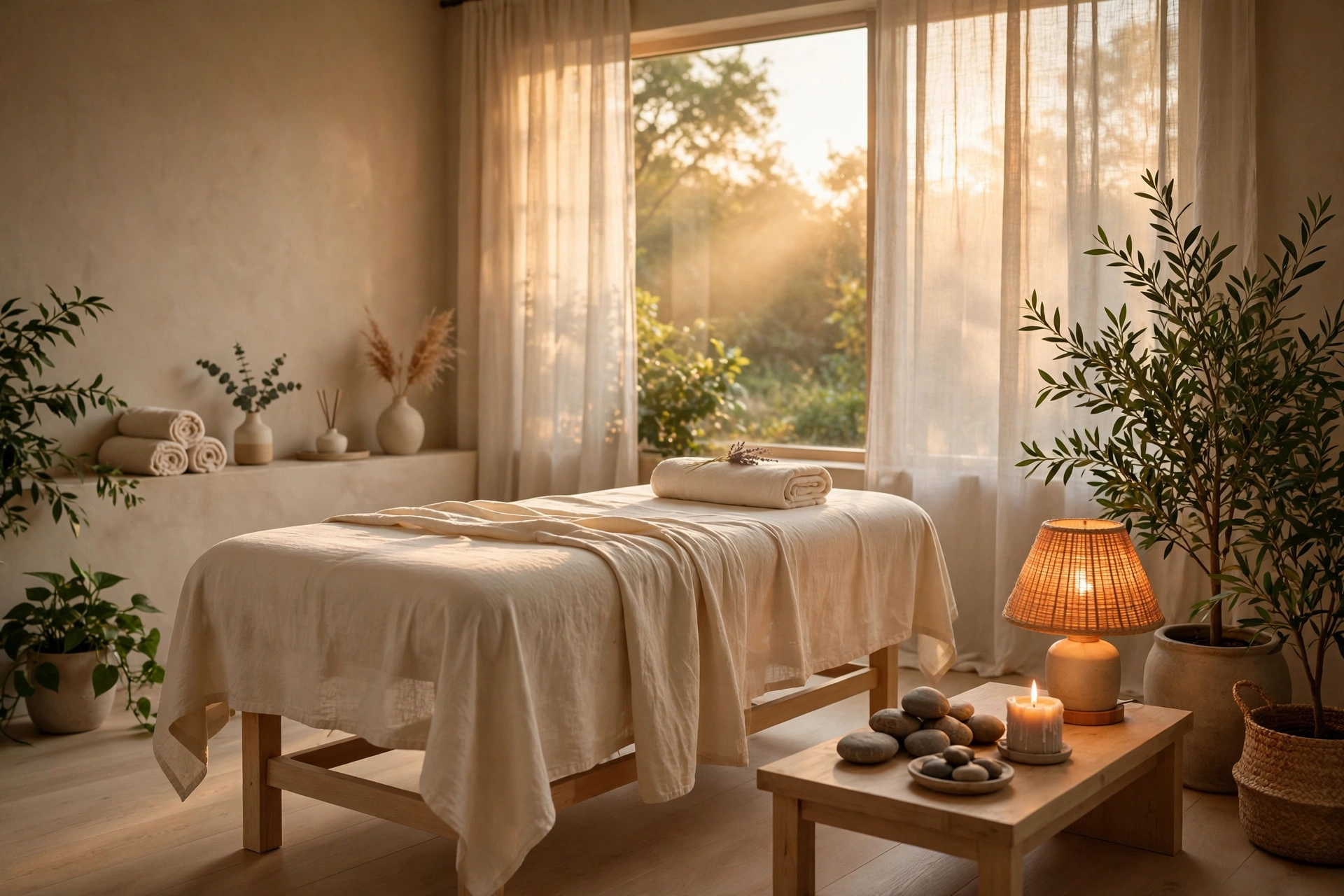 Spa treatment room