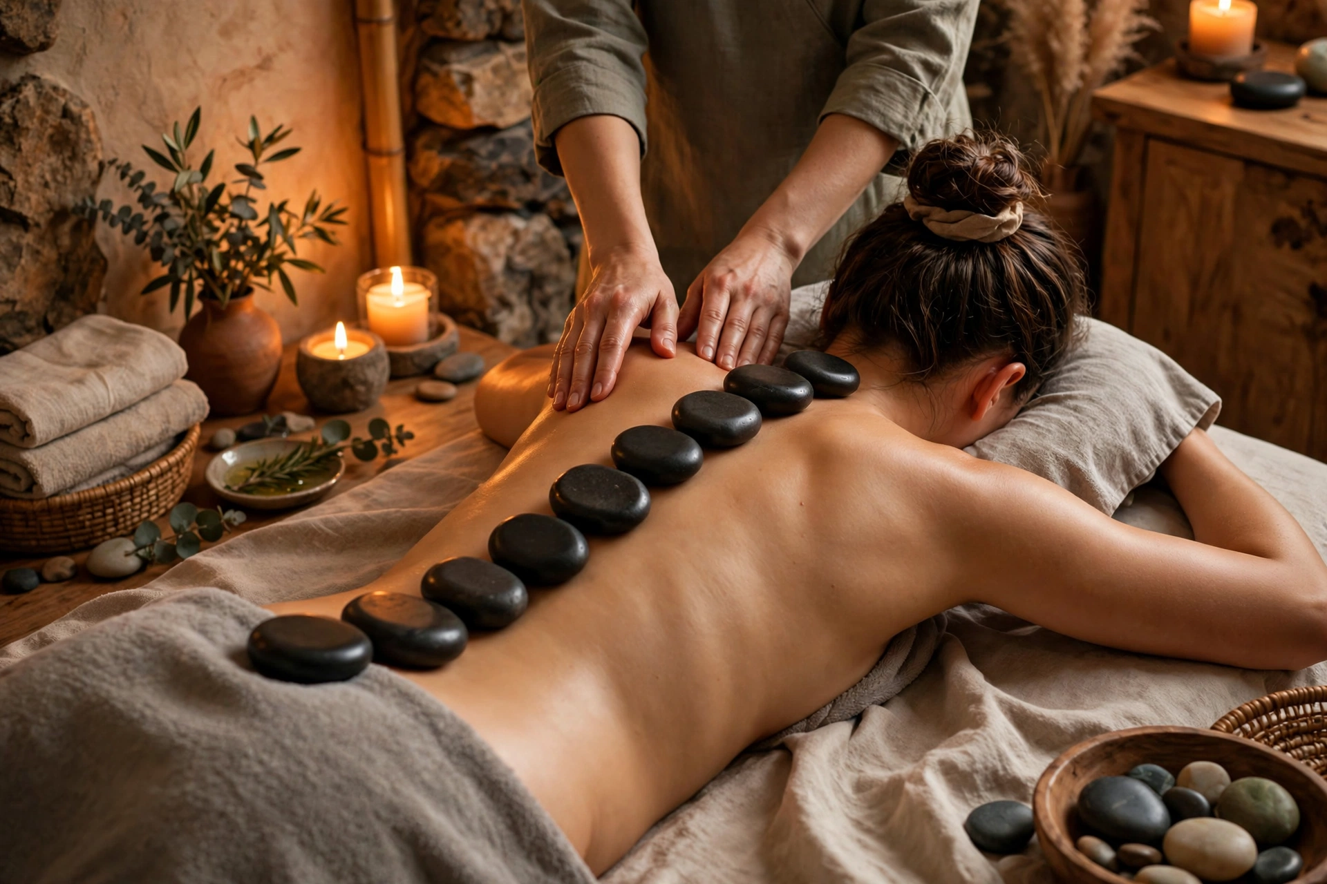 Hot stone massage