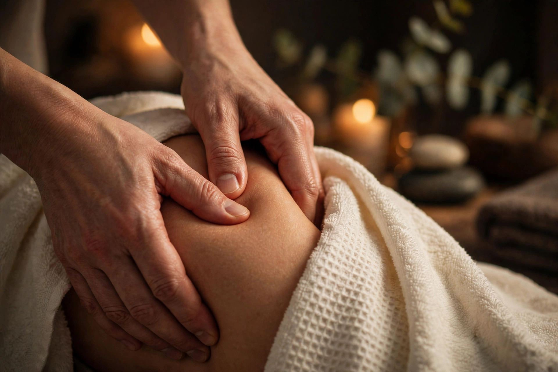 Therapeutic massage session (concept imagery)