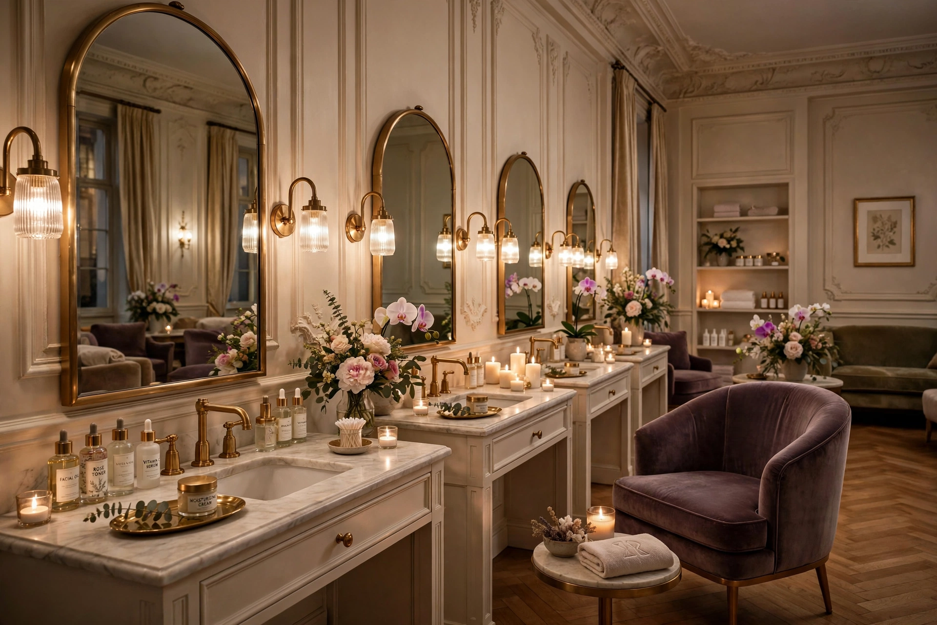 Concept image of the Penelope beauty bar lounge