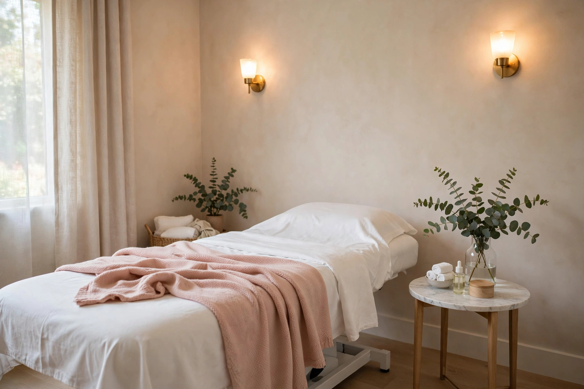 Private waxing treatment room