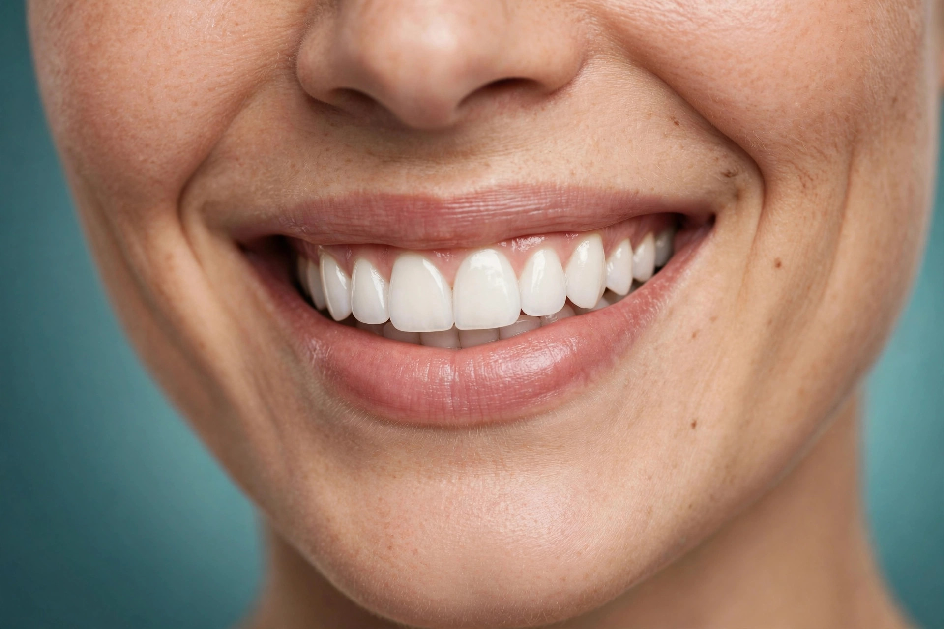 Concept illustration of a bright cosmetic smile